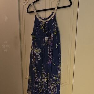 Floral Blue Kids Dress